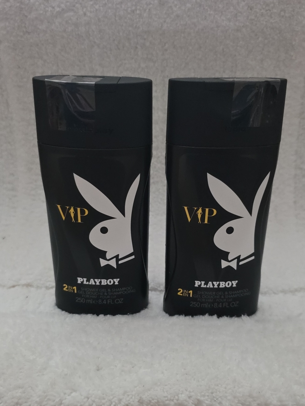 PLAYBOY VIP 2-in-1 Shower Gel & Shampoo For Him, New, 2 Bottles, 8.4oz. Each.